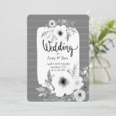 ヴィンテージ水彩結婚式招待状 招待状 (スタンド正面)