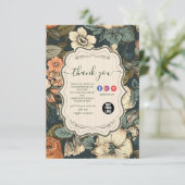 ヴィンテージ水彩花プロフェッショナル事業 サンキューカード (スタンド正面)