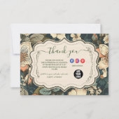ヴィンテージ水彩花プロフェッショナル事業 サンキューカード (正面)