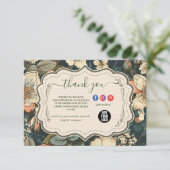 ヴィンテージ水彩花プロフェッショナル事業 サンキューカード (スタンド正面)