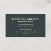 ヴィンテージ水彩花プロフェッショナル 名刺 (裏面)