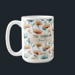 ヴィンテージ水彩花卉ファミリーヘリテージ コーヒーマグカップ<br><div class="desc">優雅なヴィンテージスタイルの水彩花卉が、温もりと伝統、そして時を超えた美しさをこのデザインに添えています。アンティークの植物図鑑に着想を得た、優しい色彩と流れるような花卉のフォルムが、家族や愛、記憶に残る瞬間を称える、エレガントな雰囲気を創り出しています。

家族の名字や創設年をパーソナライズできるオプションにより、このデザインは、お母さんや家族にとって、心のこもった記念品となります。クラシックな美観が、幅広いホーム＆リビング製品にマッチするため、壁アート、クッション、キッチン雑貨、インテリアアクセントなど、どんな空間にも、パーソナルで感傷的なタッチを加えるのに最適です。</div>