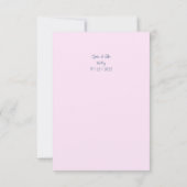 ヴィンテージ水彩花柄のウェディング招待状 招待状 (裏面)