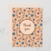 ヴィンテージ水彩花模様 (正面/裏面)