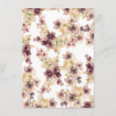 ヴィンテージ水彩花結婚の情報 エンクロージャーカード (裏面)