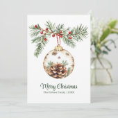 ヴィンテージ水彩装飾品 シーズンカード (スタンド正面)