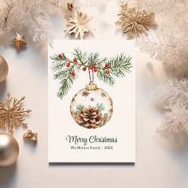 ヴィンテージ水彩装飾品 シーズンカード