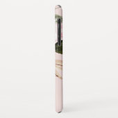 ヴィンテージ水彩赤面ピンク牡丹バラモノグラム Case-Mate iPhoneケース (裏面/左)