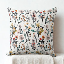 ヴィンテージ水彩野草花模様