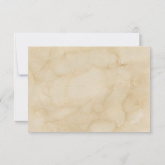 ヴィンテージ水彩魚のオリジナルメッセージカード サンキューカード (裏面)