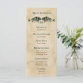 ヴィンテージ水彩魚結婚式 プログラム (スタンド正面)