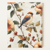 ヴィンテージ水彩鳥花 プランナー手帳 (裏面)