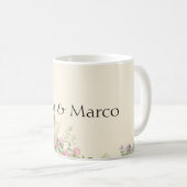 ヴィンテージ水彩 コーヒーマグカップ (正面右)