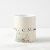 ヴィンテージ水彩 コーヒーマグカップ (中央)