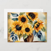 ヴィンテージ水彩 ポストカード (正面/裏面)