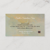 ヴィンテージ水彩Seamstress名刺 名刺 (裏面)