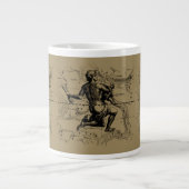 ヴィンテージ水族座Hevelius 1690 ジャンボコーヒーマグカップ (正面)