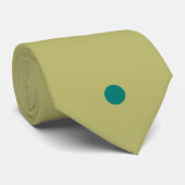 ヴィンテージ水玉模様オリーブパイングリーンレトロクラシック ネクタイ (ロール)