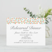 ヴィンテージ水玉模様リハーサルディナー招待状 招待状 (スタンド正面)
