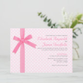 ヴィンテージ水玉模様結婚式招待状 招待状 (スタンド正面)