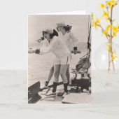 ヴィンテージ水着グリーティングカード – 1780153.jpg カード (黄色い花)