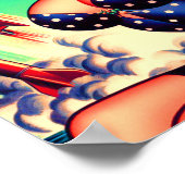 ヴィンテージ水着ピンアップ ポスター (角)