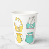 ヴィンテージ水着プールパーティー 紙コップ (裏面)