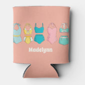 ヴィンテージ水着プールパーティー 缶クーラー (正面)