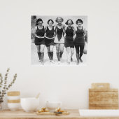 ヴィンテージ水着 ポスター (キッチン)