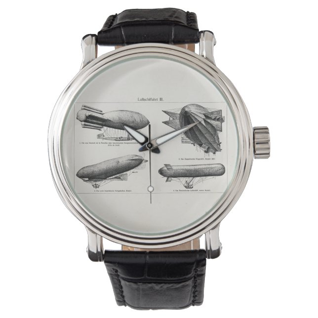 ヴィンテージ水素ブリベッツツェッペリンバルーンレトロ 腕時計 (正面)