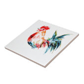 ヴィンテージ水色の雄鶏 タイル (側面)