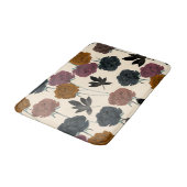 ヴィンテージ水色はっきりした秋フローラ バスマット (アングル)