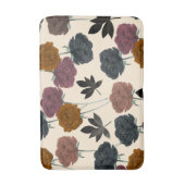 ヴィンテージ水色はっきりした秋フローラ バスマット (正面縦)