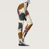 ヴィンテージ水色はっきりした秋フローラ レギンス (右)