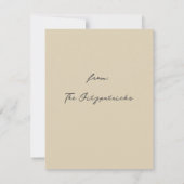 ヴィンテージ水色ゆり植物学の同情カード (裏面)