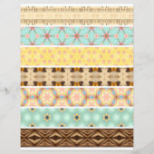 ヴィンテージ水色イースターシックスクレープブック紙 (裏面)