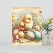 ヴィンテージ水色イースターシックスクレープブック紙 (スタンド正面)