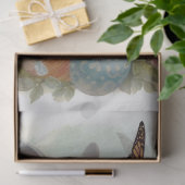 ヴィンテージ水色イースターバニー/卵 薄葉紙 (ギフト)