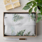 ヴィンテージ水色クリスマスツリー 薄葉紙 (ギフト)