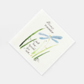 ヴィンテージ水色トンフライ常に覚えている文字 スタンダードランチョンナプキン (角)