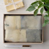 ヴィンテージ水色ハイランドカーフの切り離し10"x15" 薄葉紙 (ギフト)