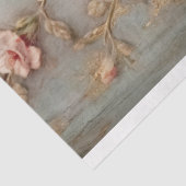 ヴィンテージ水色ピンク英語バラフェイク金ゴールド 薄葉紙 (詳細)