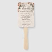 ヴィンテージ水色ラスティテラコッタバラプログラム ハンドファン (裏面)