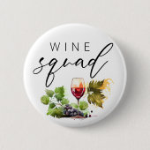 ヴィンテージ水色ワインチーム 缶バッジ (正面)