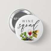 ヴィンテージ水色ワインチーム 缶バッジ (正面&裏面)