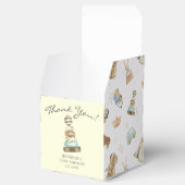 ヴィンテージ水色触覚リングや輪ベビーシャワー フェイバーボックス (オープン)