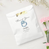 ヴィンテージ水色触覚リングや輪ボーイベビーシャワー フェイバーバッグ (封をした状態)