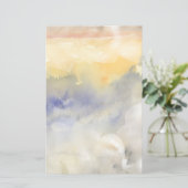 ヴィンテージ水色boho抽象芸術背景 (スタンド正面)