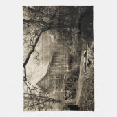 ヴィンテージ水車 キッチンタオル (縦)