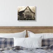 ヴィンテージ水車 キャンバスプリント (インサイチュ (寝室))